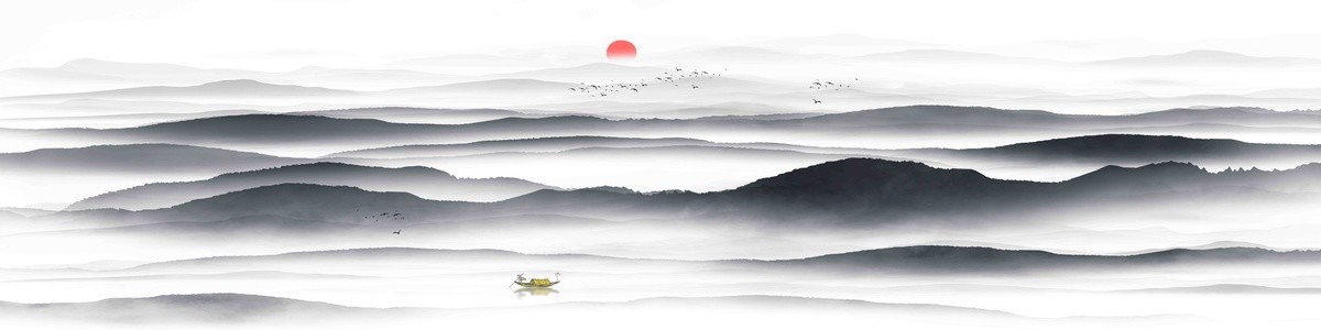 巨幅山水背景墻