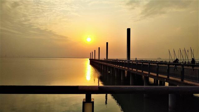 太湖落日