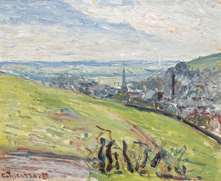 卡米耶·毕沙罗风景抽象油画