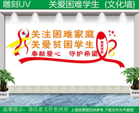 關(guān)愛困難家庭文化墻