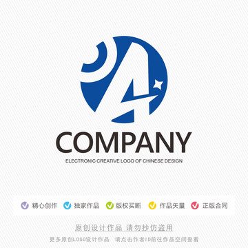 A字母创意标志LOGO