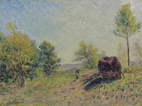 阿尔弗莱德·西斯莱春天的森林油画