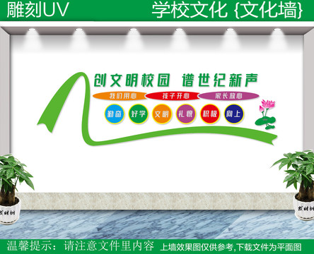 創(chuàng)文明校園文化墻
