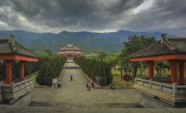 大理崇圣寺古建筑景观