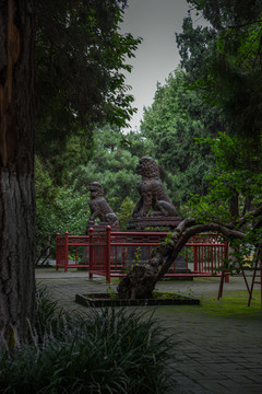 河北保定古莲花池景区直隶图书馆