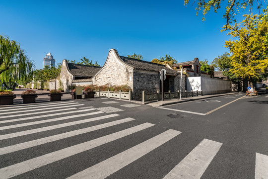 宁波老宅院街道街景