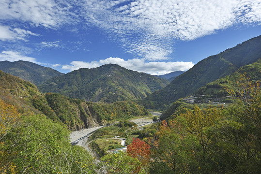 台湾桃园市丘陵美景