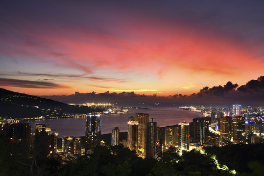 新北市淡水区夜景