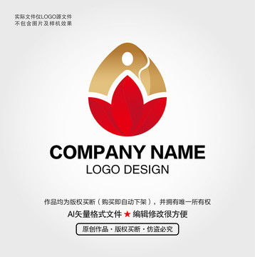 荷花禅意LOGO