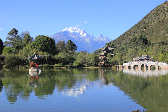 黑龙潭公园玉龙雪山