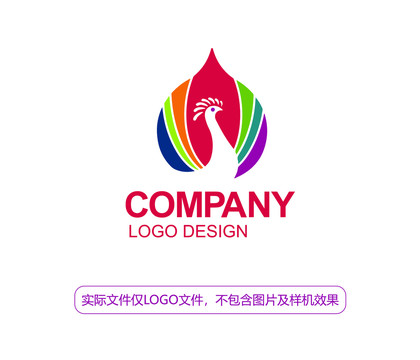 孔雀开屏LOGO