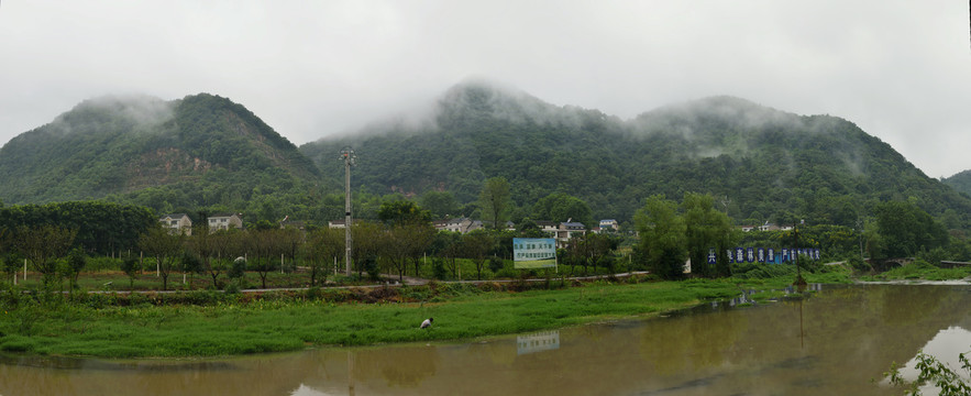 湖北宜都市九道河村风光