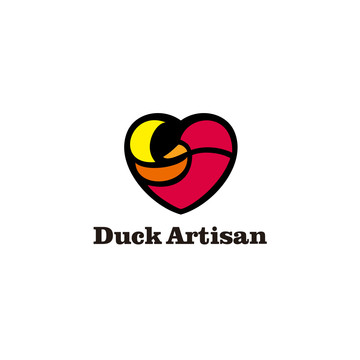 鸭心形logo