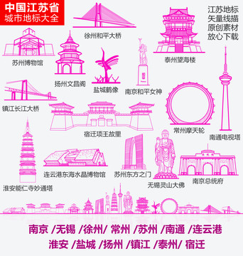 江蘇省城市標(biāo)志性建筑地標(biāo)