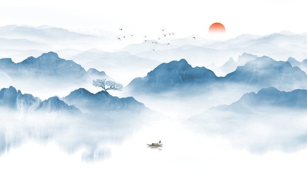 水墨山水畫
