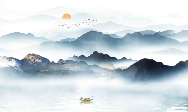 抽象水墨畫