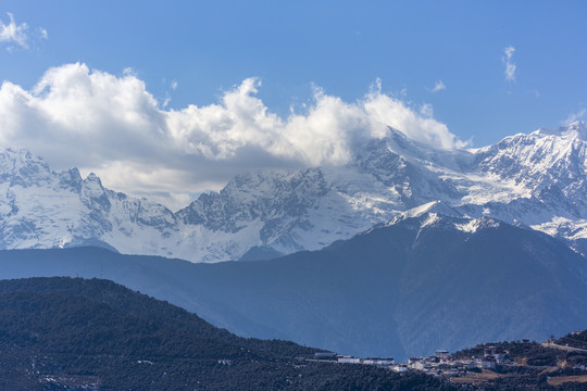 云南德钦梅里雪山自然风光