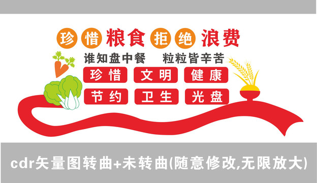 珍惜糧食拒絕浪費(fèi)宣傳標(biāo)語