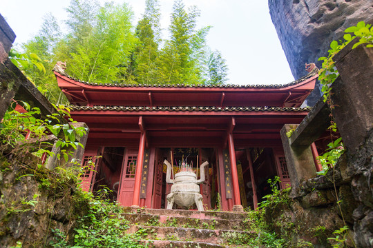 桂林资源县资江天门山景区天门寺