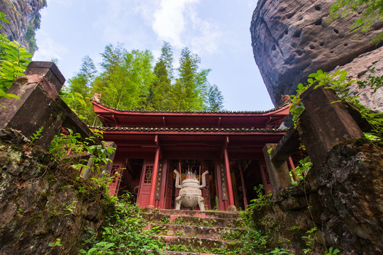 桂林资源县资江天门山景区天门寺