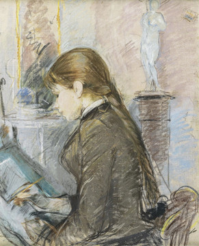 贝尔特·莫里索女画家油画