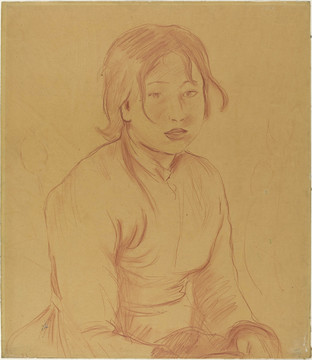貝爾特·莫里索女性人物素描