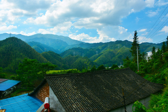 丁岭底村庄风景