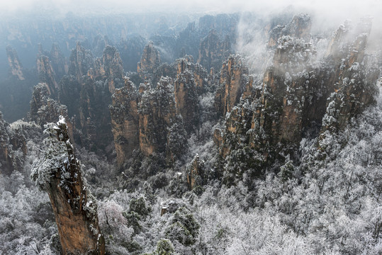 张家界冬景