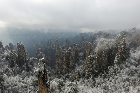 张家界冬景