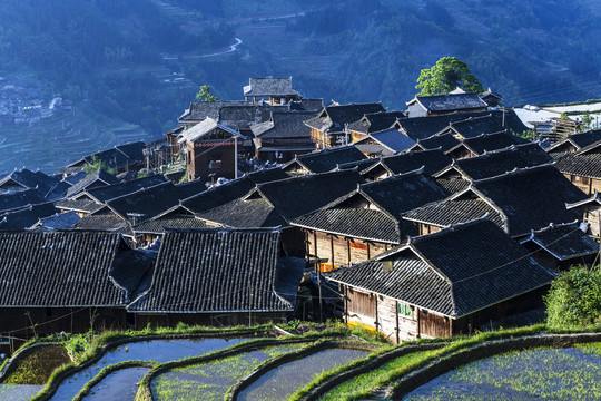 从江加榜梯田风光