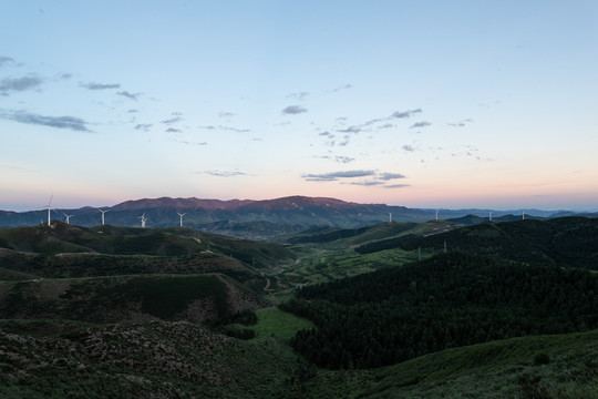 远眺冰山梁景区