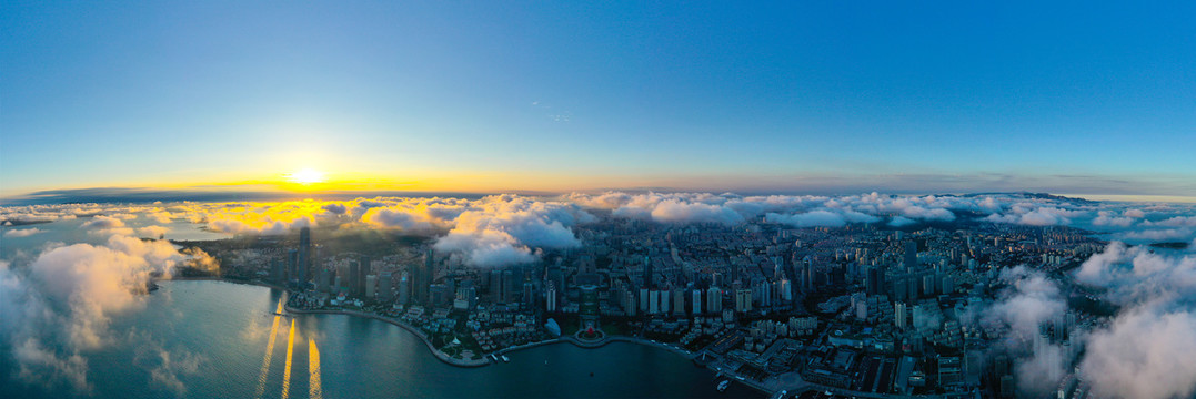 青岛市市南区全景