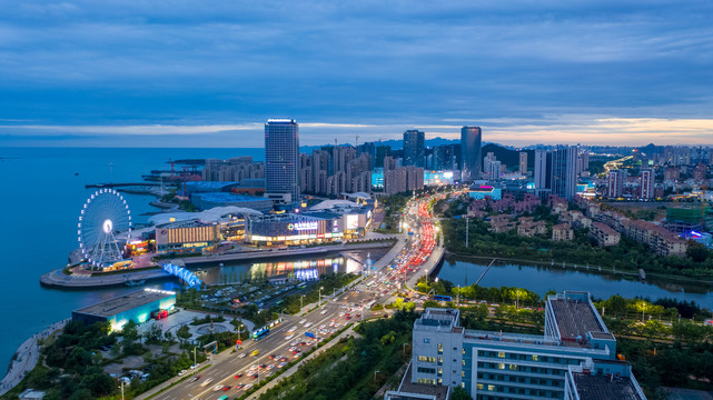 青岛西海岸新区夜景