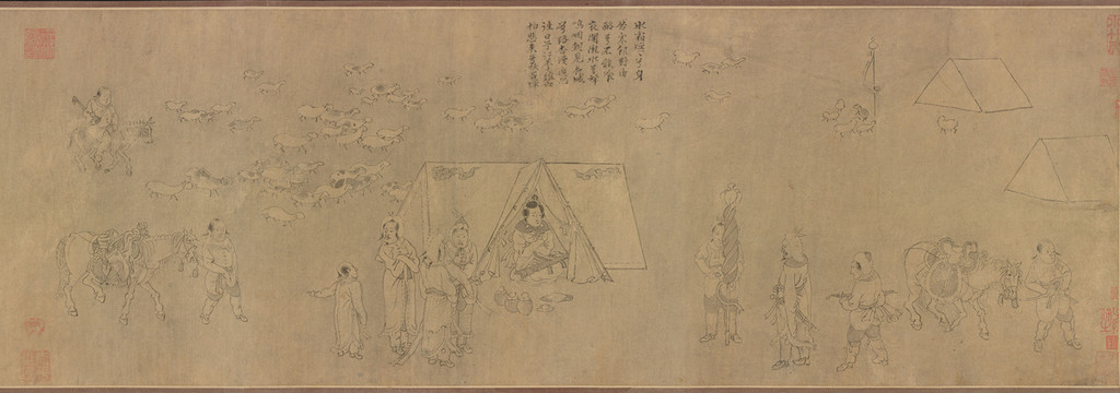 龔開笳拍圖
