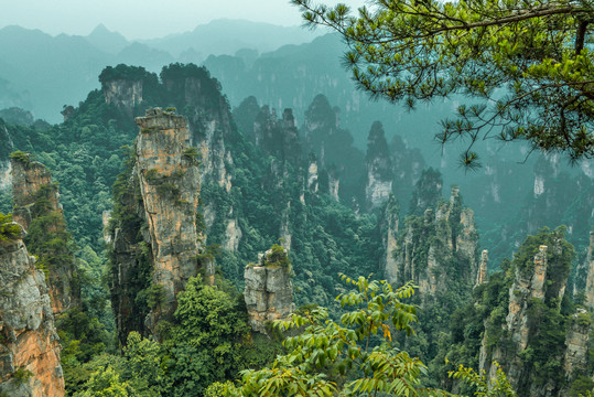 湖南张家界天门山武陵源风景区