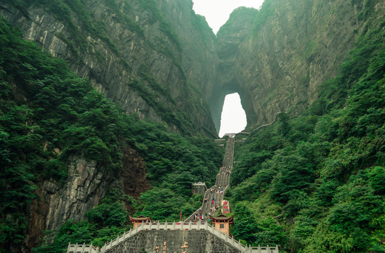 湖南张家界天门山武陵源风景区