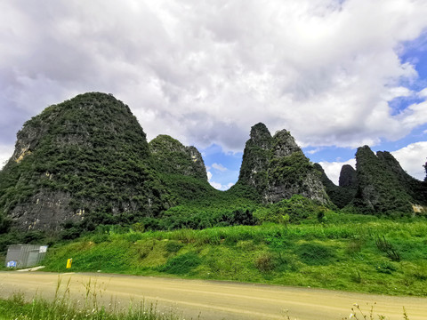 岩壁绿荫