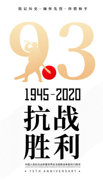 紀念抗戰(zhàn)勝利海報