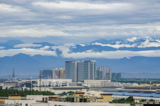 成都城市群山