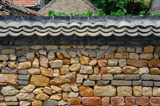农村老院墙
