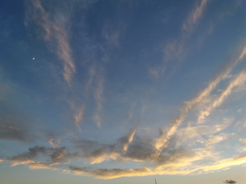 夕阳晚霞天空