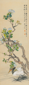 朱偁紫薇雙鴨圖