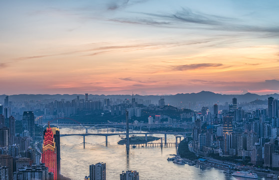 重庆建筑城市夜景风光