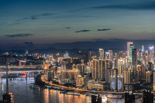 重庆建筑城市夜景风光