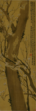 金農梅樹圖軸