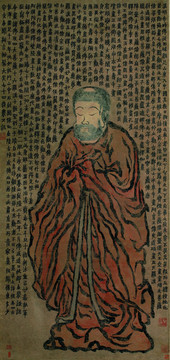 金農(nóng)佛像軸
