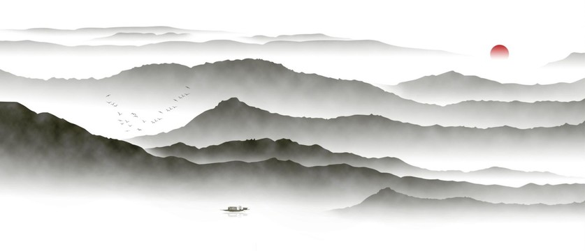家庭風(fēng)景山水裝飾畫