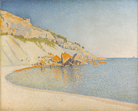 保罗·西涅克海湾风景抽象油画