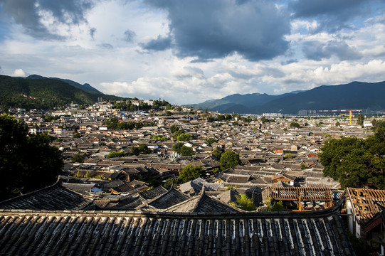 俯瞰麗江古城