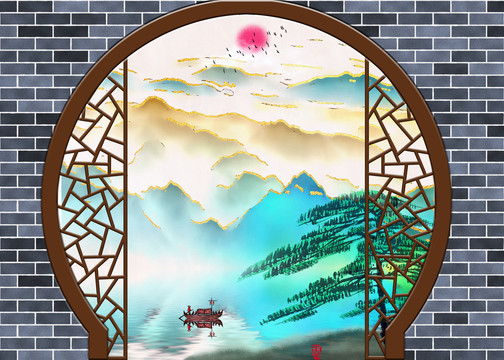 新中式山水畫